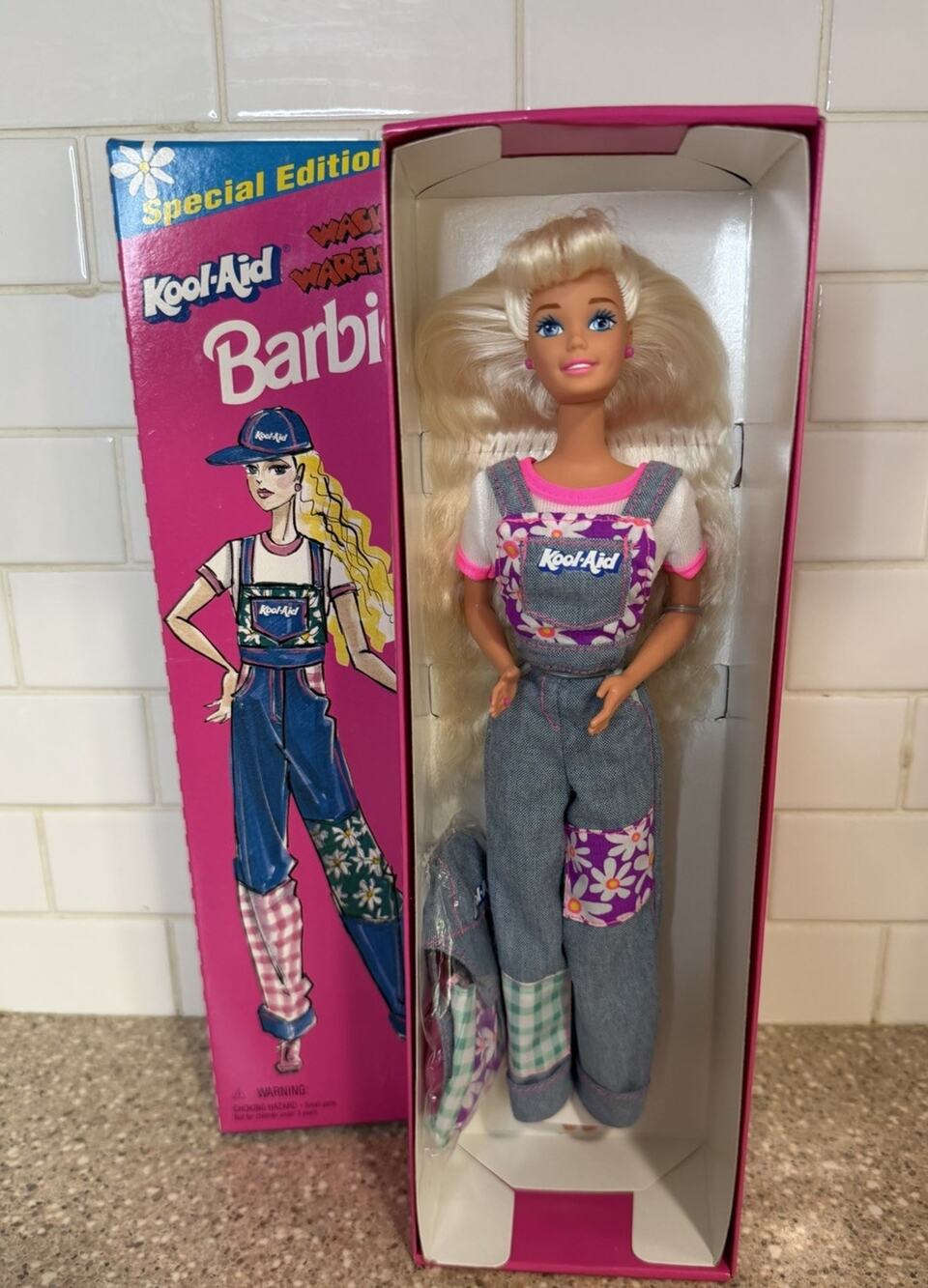 New In Box Vintage Kool-Aid Wacky Warehouse Barbie Doll Special Edition 1995